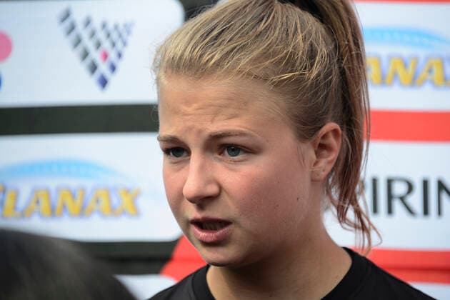 July 12, 2022, Mexico City, Mexico City, Mexico: July 12, 2022, Mexico City, Mexico: Women s Bayer Leverkusen player Kristin Ko¶gel during a press conference, PK, Pressekonferenz to announce the match between America and Bayer Leverkusen as part of 100 years of Bayer in Mexico. on July 12, 2022 in Mexico City, Mexico. Mexico City Mexico - ZUMAe321 0162795650st Copyright: xCarlosxTischlerx xEyepixxGroupx