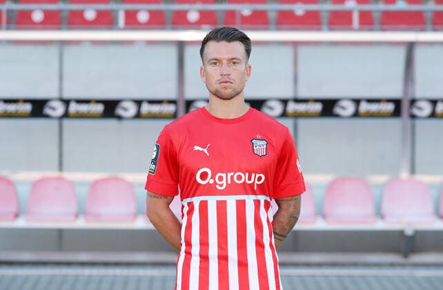 Teampraesentation Zwickau 12.07.2021 Patrick Göbel Goebel (31, Zwickau); FSV Zwickau; 3.Liga, Porträttermin 2022 2023 , Zwickau, 12.07.2021, GGZ Arena Zwickau, Fussball ,