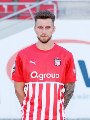 Teampraesentation Zwickau 12.07.2021 Yannik Möker Moeker (27, Zwickau); FSV Zwickau; 3.Liga, Porträttermin 2022 2023 , Zwickau, 12.07.2021, GGZ Arena Zwickau, Fussball ,
