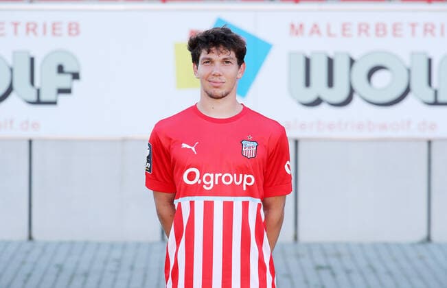 Teampraesentation Zwickau 12.07.2021 Yannic Voigt (7, Zwickau); FSV Zwickau; 3.Liga, Porträttermin 2022 2023 , Zwickau, 12.07.2021, GGZ Arena Zwickau, Fussball ,