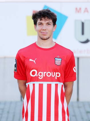 Teampraesentation Zwickau 12.07.2021 Yannic Voigt (7, Zwickau); FSV Zwickau; 3.Liga, Porträttermin 2022 2023 , Zwickau, 12.07.2021, GGZ Arena Zwickau, Fussball ,