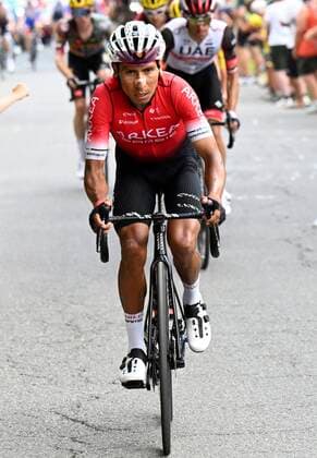 COL DU GRANON, FRANCE - JULY 13 : Quintana Rojas Nairo Alexander (COL) of Team Arkea Samsic during stage 11 of the 109th edition of the 2022 Tour de France cycling race, a stage of 149 kms with start in Albertville and finish in Col du Granon on July 13, 2022 in Col du Granon, France, 13 07 2022 ( Motordriver Kenny Verfaillie - Tour de France 2022 - Stage 11 PhotoNews Panoramic 