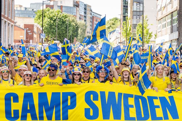 220713 during the UEFA Women s Euro 2022 group stage match between Sweden and Switzerland on July 13, 2022 in Sheffield. Photo: Ludvig Thunman BILDBYRAN kod LT LT0371 fotboll, football, soccer, fotball,fotbolls-em, europamästerska Copyright: LUDVIGxTHUNMAN BB220713LT028