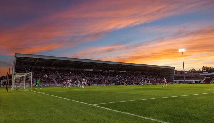 Mandatory Credit: Photo by Ryan Browne Shutterstock (13029041av) A general view during the game. Northampton Town v West Bromwich Albion, Friendly, Football, Sixfields Stadium, Northampton, UK - 13 Jul 2022 EDITORIAL USE ONLY No use with unauthorised audio, video, data, fixture lists, club league logos or live services. Online in-match use limited to 120 images, no video emulation. No use in betting, games or single club league player publications. Northampton Town v West Bromwich Albion, Friendly, Football, Sixfields Stadium, Northampton, UK - 13 Jul 2022 EDITORIAL USE ONLY No use with unauthorised audio, video, data, fixture lists, club league logos or live services. Online in-match use limited to 120 images, no video emulation. No use in betting, games or single club league player publications.  Copyright: xRyanxBrowne Shutterstockx 13029041av