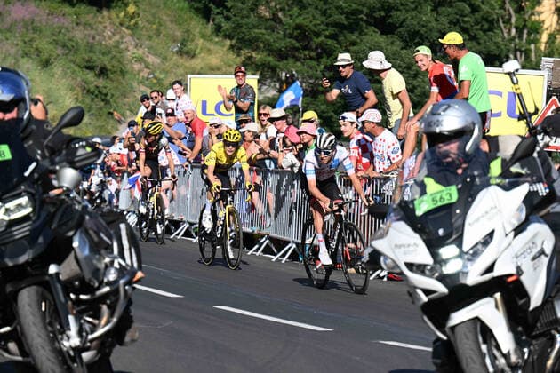 14-07-2022 Tour De France; Tappa 12 Briancon - L alpe D huez; 2022, Uae Emirates; 2022, Jumbo - Visma; Pogacar, Tadej; Vingegaard, Jonas; L alpe D huez; 