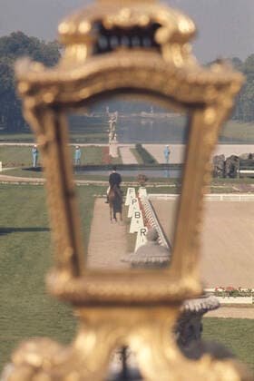Dressurwettbewerb der Olympischen Spiele 1972, Reiten, Dressur, Reitsport, Uebersicht, am Schloss Nymphenburg, Feature, Symbolfoto, Randmotiv, undatierte Aufnahme, Olympische Sommerspiele vom 26.08. bis 11.09.1972 in Muenchen Deutschland, Â *** Dressage competition of the Olympic Games 1972, riding, dressage, equestrian sport, overview, at the Nymphenburg Palace, feature, symbol photo, marginal motif, undated photo, Olympic Summer Games from 26 08 to 11 09 1972 in Munich Germany, Â