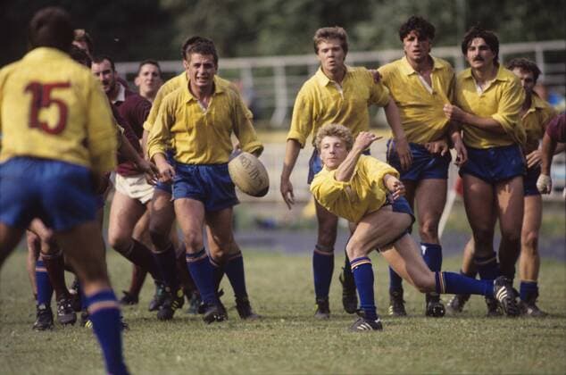Sovetsky Newspaper Prize International Rugby Tournament 8215552 16.09.1988 Players in action during a match of Sovetsky Sport Newspaper Prize International Rugby Tournament, which took place in Moscow on September 16-26, 1988. ????? ???????????? Moscow Russia  Copyright: x?????x????????????x