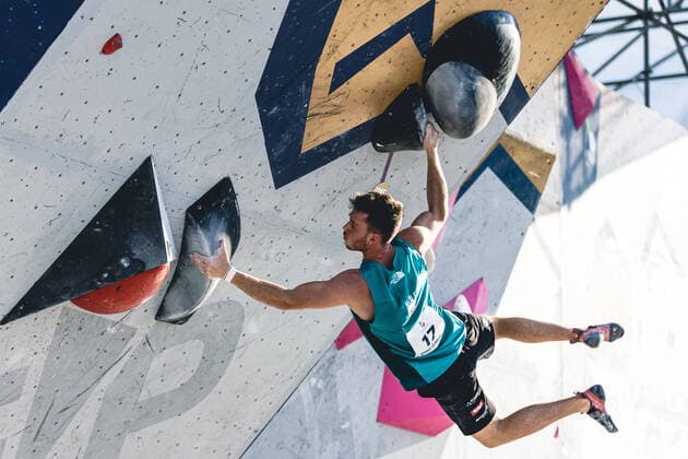 VARIOUS SPORTS - World Games 2022 BIRMINGHAM,ALABAMA,USA,15.JUL.22 - VARIOUS SPORTS, CLIMBING - World Games 2022, men, boulder. Image shows Nicolai Uznik (AUT).  GEPAxpictures xMaticxKlansek