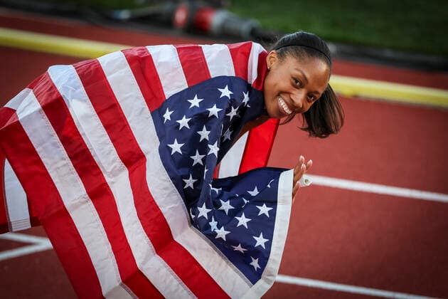 World Athletics Championships Oregon 22; United States of America, 15.07.2022 Allyson Felix (USA)nach der 4x400m Mixed-Staffel am 15.07.22 im Hayward Field in Eugene an Tag 1 Session 1 der World Athletics Championships Oregon22. *** World Athletics Championships Oregon 22 United States of America, 15 07 2022 Allyson Felix USA after the 4x400m Mixed Relay on 15 07 22 at Hayward Field in Eugene on Day 1 Session 1 of the World Athletics Championships Oregon22. Copyright: xBEAUTIFULxSPORTS AxelxKohringx