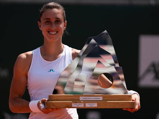 July 17, 2022, Lausanne, Vaud, Switzerland: Lausanne, Switzerland: CroatiaÃ¢â‚¬â ¢s PETRA MARTIC wins the Ladies Open Lausanne 2022. Lausanne Switzerland - ZUMAs230 20220717_znp_s230_004 Copyright: xCorinexScibozx