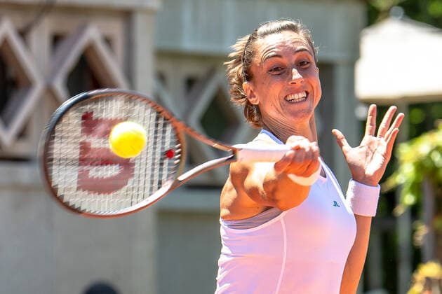 17.07.2022, Lausanne, Tennis WTA, Tennis Damen 250 - Ladies Open Lausanne. Olga Danilovic (SRB) and Petra MARTIC (CRO). Petra MARTIC (CRO) during the finals match at the WTA International Ladies Open Lausanne tennis tournament, in Lausanne, Switzerland, Sunday 17 July 2022. (Photo by Fabrice De Gasperis Mediafab Photography) via JustPictures.ch Lausanne Tennis Club - Lausanne Vaud Switzerland Copyright: xJustPictures.ch FabricexDexGasperisx