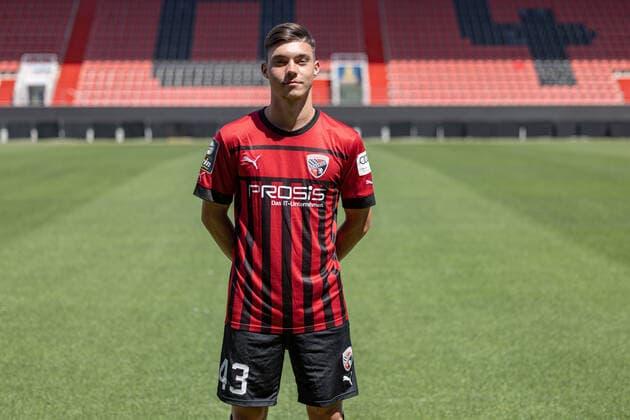 Felix Keidel (43, FCI) ; FC Ingolstadt 04; 3.Liga, Porträttermin 2022 2023, 3. Liga - FC Ingolstadt 04 Saison 2022 2023