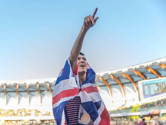Bilder des Jahres 2022, Sport 07 Juli Sport Themen der Woche KW29 Sport Bilder des Tages World Athletics Championships Oregon 22; United States of America, 19.07.2022 Jake WIGHTMAN of GREAT BRITAIN & N.I. (GBR) wins the gold medal in the mens 1500 m at the World Athletics Championships Oregon 22 in Eugene, on Tuesday, July 19, 2022 *** World Athletics Championships Oregon 22 United States of America, 19 07 2022 Jake WIGHTMAN of GREAT BRITAIN N I GBR wins the gold medal in the mens 1500 m at the World Athletics Championships Oregon 22 in Eugene, on Tuesday, July 19, 2022 Copyright: xBEAUTIFULxSPORTS OlafxRellischx