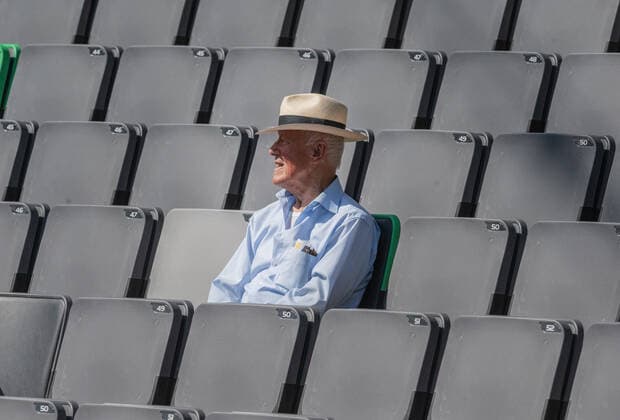 Hamburg European Open 2022 20.07.2022, Tennisanlage am Rothenbaum, Hamburg Bei dem Wetter ist man dann doch noch allein auf der Tennisanlage vom Rothenbaum Â
