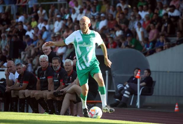 17.07.22 AH Stadtauswahl Fellbach - SV Werder Bremen Traditionself Deutschland, Fellbach, 17.07.2022, Fussball, Bundesliga, AH Stadtauswahl Fellbach - SV Werder Bremen Traditionself: Frank Ordenewitz (SV Werder Bremen).