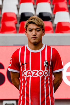 Ritsu Doan (SC Freiburg, 42) SC Freiburg, 1.Bundesliga, Portraittermin 2022 2022, 20.07.2022 DFB DFL REGULATIONS PROHIBIT ANY USE OF PHOTOGRAPHS AS IMAGE SEQUENCES AND OR QUASI-VIDEO SC Freiburg, 1.Bundesliga, Portraittermin 2022 2023, 20.07.2022 Freiburg Copyright: xEibner-Pressefoto RogerxBuerkex EP_EER