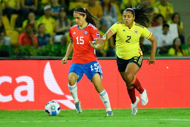 Futbol, Colombia vs Chile. Copa America femenina 2022. Chile vs Colombia durante la Copa America femenina 2022 en el estadio Centenario d ella ciudad de Armenia, Colombia 20 07 2022 VizzorImage Ricardo Vejarano Photosport Football, Colombia vs Chile. America™s woman Cup Championship 2022. Chile against Colombia during Copa America Woman™s Cup at Centenario stadium. Armenia, Colombia. 20 07 2022 VizzorImage Ricardo Vejarano Photosport Colombia vs Chile, Copa America Femenina 2022