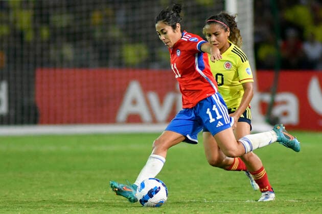 Futbol, Colombia vs Chile. Copa America femenina 2022. Chile vs Colombia durante la Copa America femenina 2022 en el estadio Centenario d ella ciudad de Armenia, Colombia 20 07 2022 VizzorImage Ricardo Vejarano Photosport Football, Colombia vs Chile. America™s woman Cup Championship 2022. Chile against Colombia during Copa America Woman™s Cup at Centenario stadium. Armenia, Colombia. 20 07 2022 VizzorImage Ricardo Vejarano Photosport Colombia vs Chile, Copa America Femenina 2022