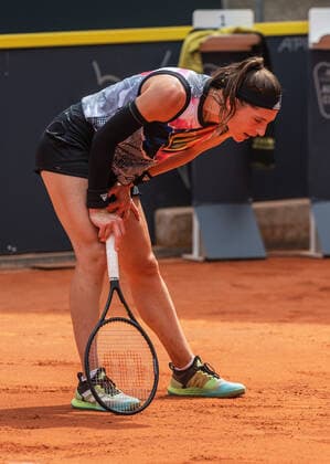 Hamburg European Open 2022 21.07.2022, Tennisanlage am Rothenbaum, Hamburg Andrea PETKOVIC. GER verletzte sich bereits im ersten Satz und schied im zweiten entsprechend aus! Â