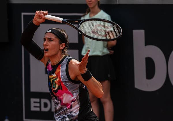 Hamburg European Open 2022 21.07.2022, Tennisanlage am Rothenbaum, Hamburg Andrea PETKOVIC. GER verletzte sich bereits im ersten Satz und schied im zweiten entsprechend aus! Â