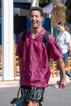 Daniel Ricciardo (McLaren F1 Team 3) kommt in das Fahrerlager, Grosser Preis von Frankreich 2022, Motorsport, Formel 1, 21.07.2022, Grosser Preis von Frankreich 2022, Motorsport, Formel 1, 21.07.2022 Le Castellet Copyright: xEibner-Pressefotox EP_FSU