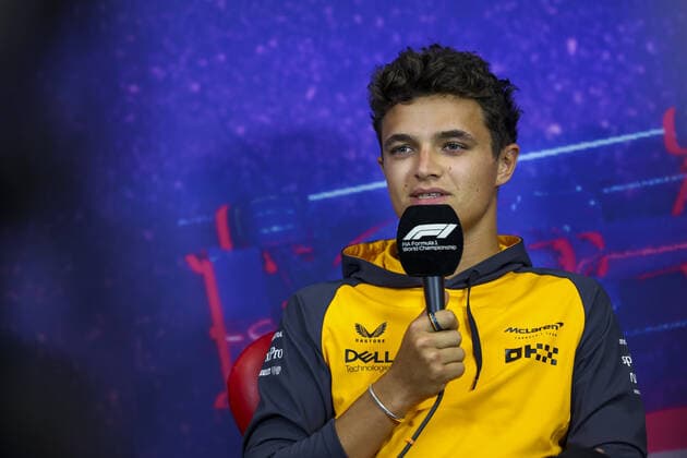 NORRIS Lando (gbr), McLaren F1 Team, portrait during the press conference, PK, Pressekonferenz prior to the Formula 1 Lenovo Grand Prix de France, French Grand Prix 2022, 12th round of the 2022 FIA Formula One World Championship, WM, Weltmeisterschaft from July 22 to 24, 2022 on the Circuit Paul Ricard, in Le Castellet, France - F1 - FRENCH GRAND PRIX 2022 DPPI Panoramic AV6_9354