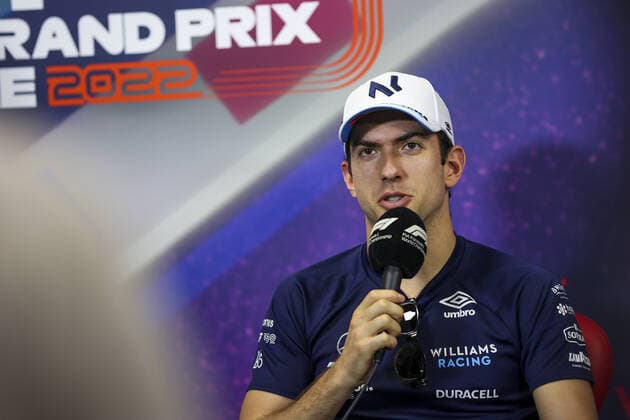 LATIFI Nicholas (can), Williams Racing, portrait during the press conference, PK, Pressekonferenz prior to the Formula 1 Lenovo Grand Prix de France, French Grand Prix 2022, 12th round of the 2022 FIA Formula One World Championship, WM, Weltmeisterschaft from July 22 to 24, 2022 on the Circuit Paul Ricard, in Le Castellet, France - F1 - FRENCH GRAND PRIX 2022 DPPI Panoramic AV6_9413
