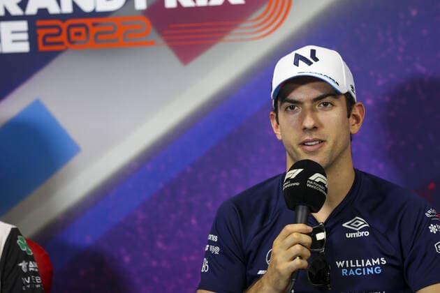 LATIFI Nicholas (can), Williams Racing, portrait during the press conference, PK, Pressekonferenz prior to the Formula 1 Lenovo Grand Prix de France, French Grand Prix 2022, 12th round of the 2022 FIA Formula One World Championship, WM, Weltmeisterschaft from July 22 to 24, 2022 on the Circuit Paul Ricard, in Le Castellet, France - F1 - FRENCH GRAND PRIX 2022 DPPI Panoramic AV6_9438