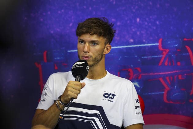 GASLY Pierre (fra), Scuderia AlphaTauri, portrait during the press conference, PK, Pressekonferenz prior to the Formula 1 Lenovo Grand Prix de France, French Grand Prix 2022, 12th round of the 2022 FIA Formula One World Championship, WM, Weltmeisterschaft from July 22 to 24, 2022 on the Circuit Paul Ricard, in Le Castellet, France - F1 - FRENCH GRAND PRIX 2022 DPPI Panoramic AV6_9601