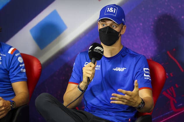 SCHUMACHER Mick (ger), Haas F1 Team, portrait during the press conference, PK, Pressekonferenz prior to the Formula 1 Lenovo Grand Prix de France, French Grand Prix 2022, 12th round of the 2022 FIA Formula One World Championship, WM, Weltmeisterschaft from July 22 to 24, 2022 on the Circuit Paul Ricard, in Le Castellet, France - F1 - FRENCH GRAND PRIX 2022 DPPI Panoramic AV6_9854