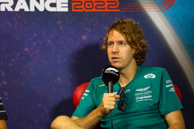 5 Sebastian Vettel (DEU, Aston Martin Aramco Cognizant F1 Team), F1 Grand Prix of France at Circuit Paul Ricard on July 21, 2022 in Le Castellet, France. (Photo by HOCH ZWEI) Le Castellet France