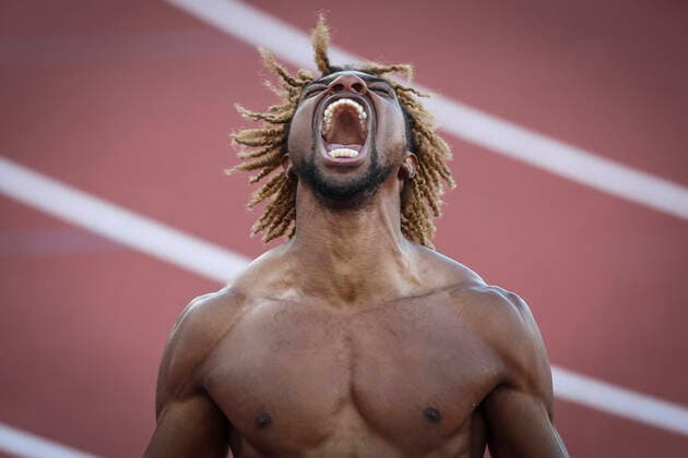Sport Bilder des Tages World Athletics Championships Oregon 22; United States of America, 21.07.2022 Noah Lyles (USA) gewinnt Gold ueber 200m am 21.07.22 im Hayward Field in Eugene an Tag 7 der World Athletics Championships Oregon22. Copyright: xBEAUTIFULxSPORTS AxelxKohringx