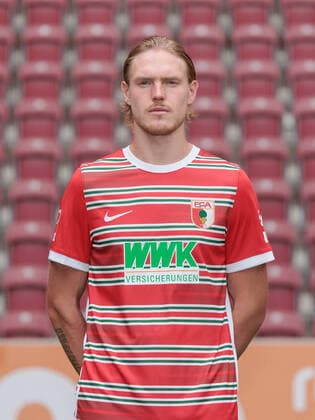 Fredrik Jensen; FC Augsburg; 1. BL, Porträttermin 2022 2023,