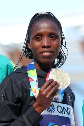 Norah Jeruto (KAZ), JULY 21, 2022 - Athletics : IAAF World Championships Oregon 2022 Women s 3000m SC Award ceremony at Hayward Field, Eugene, Oregon, USA.  (194093653)