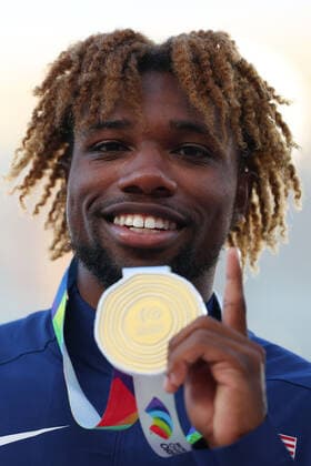 Noah Lyles (USA), JULY 21, 2022 - Athletics : IAAF World Championships Oregon 2022 Men s 200m Award ceremony at Hayward Field, Eugene, Oregon, USA.  (194094354)