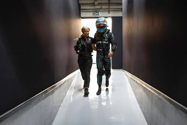 19 Nyck de Vries (NLD, Mercedes-AMG Petronas F1 Team), F1 Grand Prix of France at Circuit Paul Ricard on July 22, 2022 in Le Castellet, France. (Photo by HOCH ZWEI) Le Castellet France