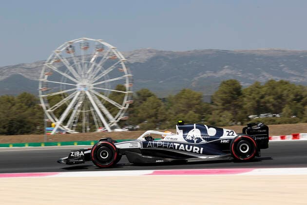 22 Yuki Tsunoda (JPN, Scuderia AlphaTauri), F1 Grand Prix of France at Circuit Paul Ricard on July 22, 2022 in Le Castellet, France. (Photo by HOCH ZWEI) Le Castellet France