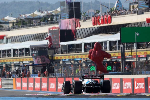 63 George Russell (GBR, Mercedes-AMG Petronas F1 Team), F1 Grand Prix of France at Circuit Paul Ricard on July 22, 2022 in Le Castellet, France. (Photo by HOCH ZWEI) Le Castellet France