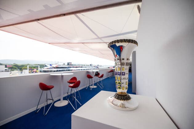 Trophy of the Constructors World Championship, WM, Weltmeisterschaft during the Formula 1 Lenovo Grand Prix de France, French Grand Prix 2022, 12th round of the 2022 FIA Formula One World Championship from July 22 to 24, 2022 on the Circuit Paul Ricard, in Le Castellet, France - F1 - FRENCH GRAND PRIX 2022 DPPI Panoramic  00122028_GH_3900