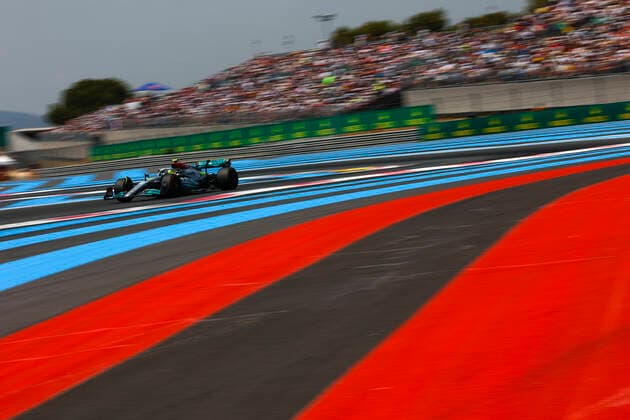 44 Lewis Hamilton (GBR, Mercedes-AMG Petronas F1 Team), F1 Grand Prix of France at Circuit Paul Ricard on July 23, 2022 in Le Castellet, France. (Photo by HOCH ZWEI) Le Castellet France