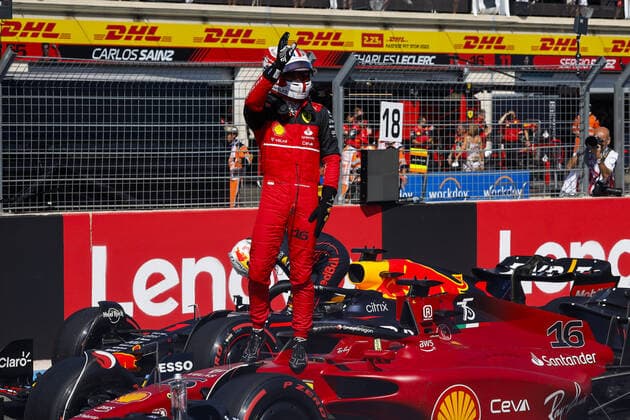 LECLERC Charles (mco), Scuderia Ferrari F1-75, portrait during the Formula 1 Lenovo Grand Prix de France, French Grand Prix 2022, 12th round of the 2022 FIA Formula One World Championship, WM, Weltmeisterschaft from July 22 to 24, 2022 on the Circuit Paul Ricard, in Le Castellet, France - F1 - FRENCH GRAND PRIX 2022 DPPI Panoramic  00122028__DEL0701.JPG_