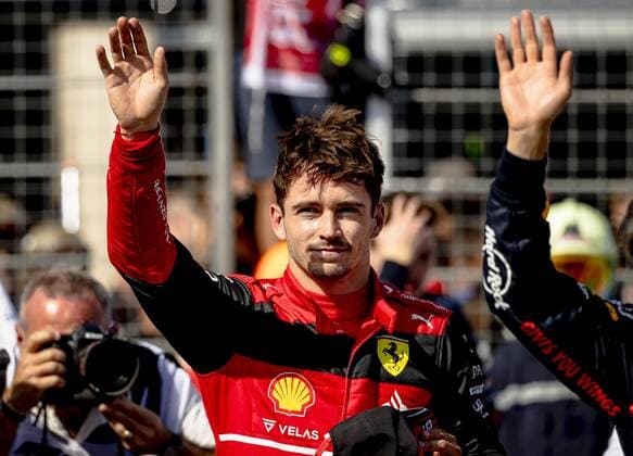 LE CASTELLET - Charles Leclerc (Ferrari) after qualifying ahead of the F1 Grand Prix of France at Circuit Paul Ricard on July 23, 2022 in Le Castellet, France. REMKO DE WAAL F1 Grand Prix of France - Qualifier 2022 xVIxANPxSportx xxANPxIVx