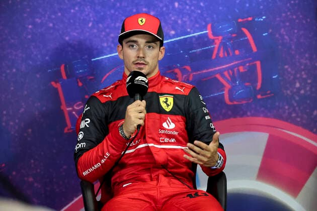 16 Charles Leclerc (MCO, Scuderia Ferrari), F1 Grand Prix of France at Circuit Paul Ricard on July 23, 2022 in Le Castellet, France. (Photo by HOCH ZWEI) Le Castellet France