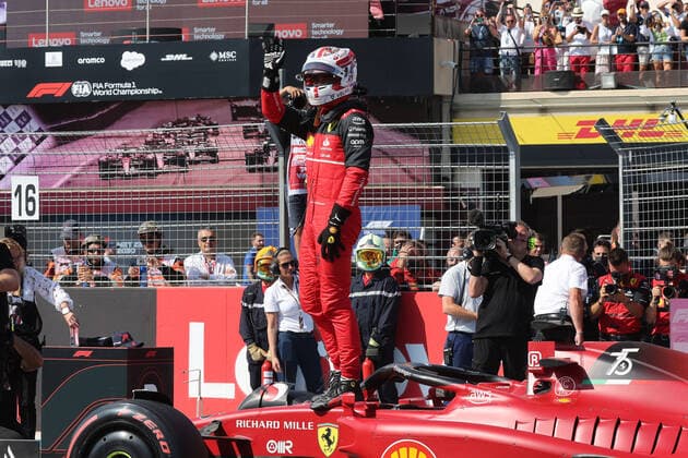 16 Charles Leclerc (MCO, Scuderia Ferrari), F1 Grand Prix of France at Circuit Paul Ricard on July 23, 2022 in Le Castellet, France. (Photo by HOCH ZWEI Italy Photo Press) (Verwendung nur in Deutschland - GERMANY ONLY) *** 16 Charles Leclerc MCO, Scuderia Ferrari , F1 Grand Prix of France at Circuit Paul Ricard on July 23, 2022 in Le Castellet, France Photo by HOCH ZWEI Italy Photo Press Use in Germany GERMANY ONLY 