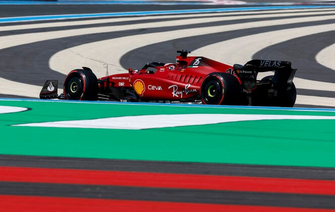 16 Charles Leclerc (MCO, Scuderia Ferrari), F1 Grand Prix of France at Circuit Paul Ricard on July 23, 2022 in Le Castellet, France. (Photo by HOCH ZWEI) Le Castellet France