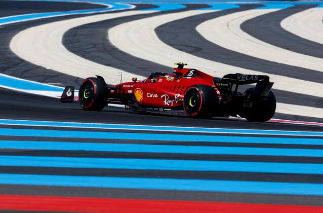 55 Carlos Sainz (ESP, Scuderia Ferrari), F1 Grand Prix of France at Circuit Paul Ricard on July 23, 2022 in Le Castellet, France. (Photo by HOCH ZWEI) Le Castellet France