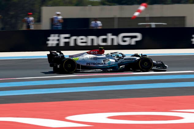 44 Lewis Hamilton (GBR, Mercedes-AMG Petronas F1 Team), F1 Grand Prix of France at Circuit Paul Ricard on July 24, 2022 in Le Castellet, France. (Photo by HOCH ZWEI) Le Castellet France