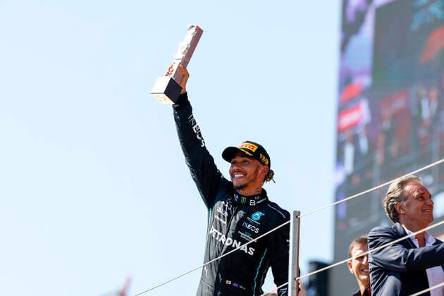 44 Lewis Hamilton (GBR, Mercedes-AMG Petronas F1 Team), F1 Grand Prix of France at Circuit Paul Ricard on July 24, 2022 in Le Castellet, France. (Photo by HOCH ZWEI) Le Castellet France