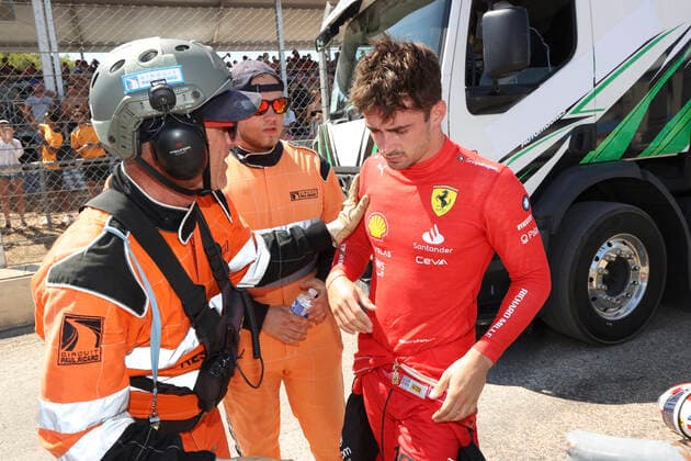 16 Charles Leclerc (MCO, Scuderia Ferrari), F1 Grand Prix of France at Circuit Paul Ricard on July 24, 2022 in Le Castellet, France. (Photo by HOCH ZWEI) Le Castellet France
