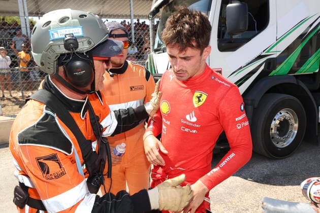 16 Charles Leclerc (MCO, Scuderia Ferrari), F1 Grand Prix of France at Circuit Paul Ricard on July 24, 2022 in Le Castellet, France. (Photo by HOCH ZWEI) Le Castellet France